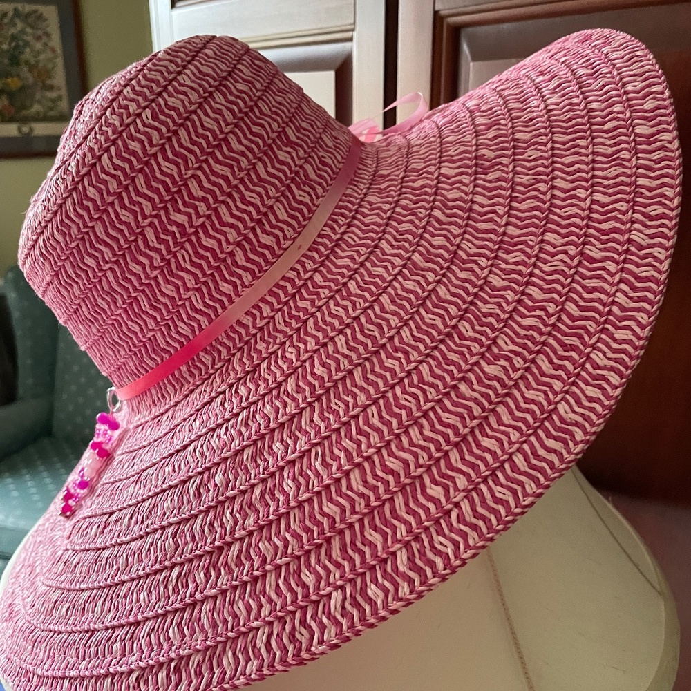 Disney Park Straw Wide Brim Hat